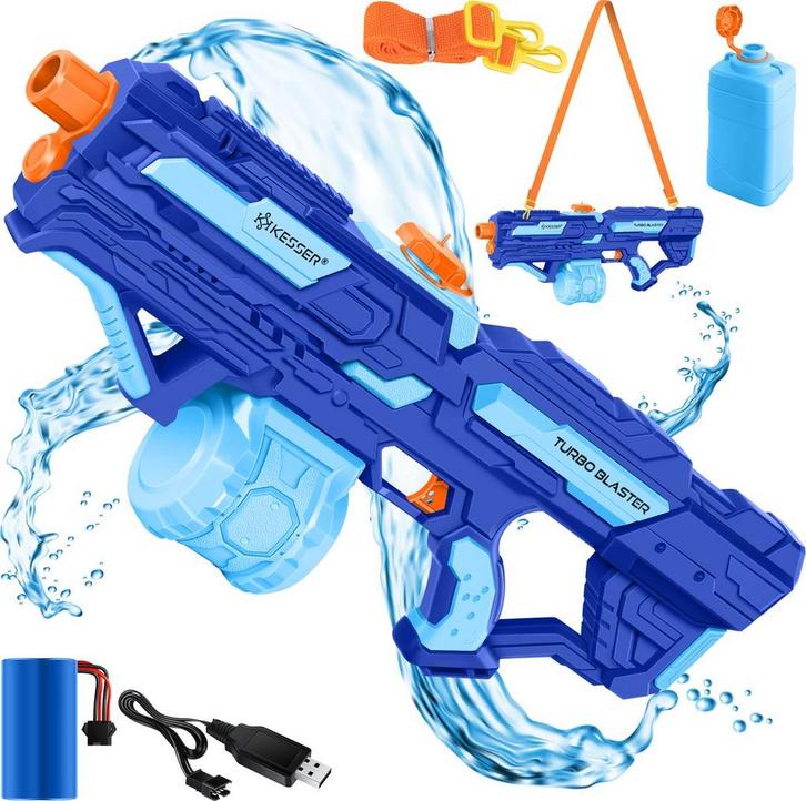 Waterpistool elektrisch - Zeer krachtig - Blauw - KESSER® •, Kinderen en Baby's, Speelgoed | Overig, Verzenden
