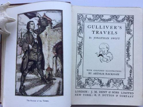 Jonathan Swift, Arthur Rackham - Gulliver’s Travels - 1918, Antiek en Kunst, Antiek | Boeken en Manuscripten