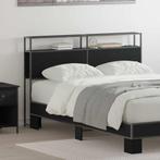 vidaXL Opberghoofdbord met plank Zwart eiken 120 cm Bewerkt, Maison & Meubles, Verzenden