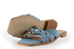 Manfield Slippers in maat 38 Blauw, Kleding | Dames, Schoenen, Slippers, Zo goed als nieuw, Manfield, Verzenden