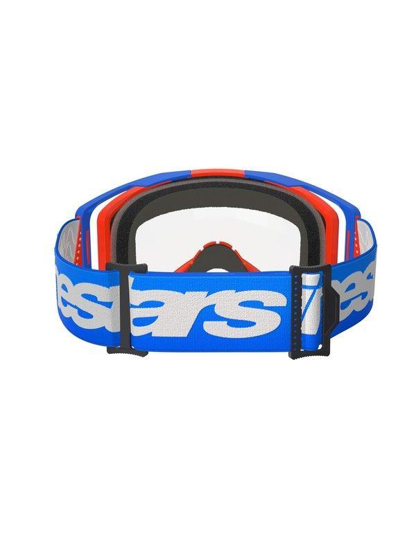 Alpinestars Vision 8 Crossbril Blauw/Oranje met Heldere Lens, Motoren, Kleding | Motorkleding, Verzenden