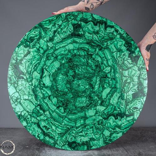 Table en malachite naturelle de la plus haute qualité -, Verzamelen, Mineralen en Fossielen