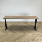 standaard verstelbaar bureau 200x60 cm, havanna - zwart, Huis en Inrichting, In hoogte verstelbaar, Gebruikt, Bureau