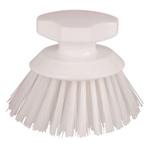 Borstel met ronde kop van polyester, met witte haren - kerbl, Dieren en Toebehoren, Stalling en Weidegang
