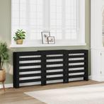 vidaXL Radiatorombouw 205x21,5x83,5 cm bewerkt hout zwart, Verzenden, Nieuw