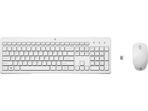 HP -  Draadloze Muis En Toetsenbord 230 Wit, Computers en Software, Toetsenborden, Draadloos, Azerty, Nieuw, Verzenden