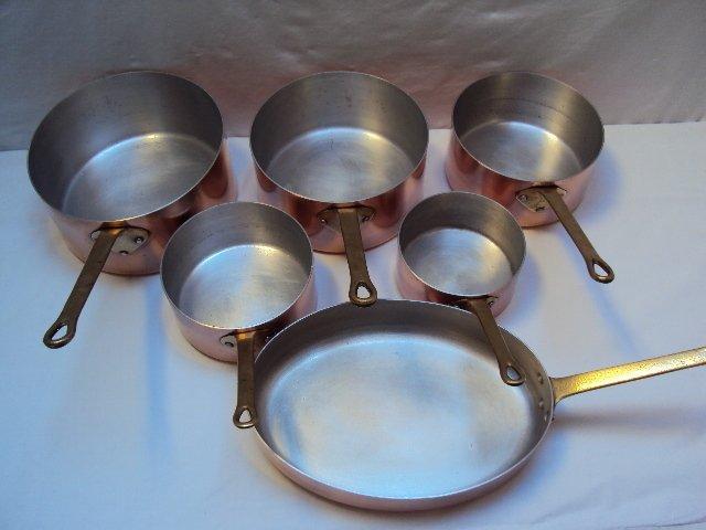 Magnifique lot 1 plat ovale et 5 casseroles - Steelpan -, Antiek en Kunst, Antiek | Keukengerei