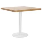 vidaXL Table de bistro marron clair 80x80 cm MDF, Verzenden, Neuf