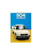 1987 PEUGEOT 504 PICK UP BROCHURE DUTCH, Nieuw