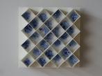 Hans Meeuwsen - 2023-118 blauw-wit porseleinen wandrelief