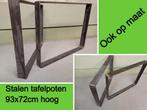 2 nieuwe stalen tafelpoten 93x72 cm hoog - eettafel - tafel, Ophalen, Tafelpoot, 50 tot 100 cm, Metaal