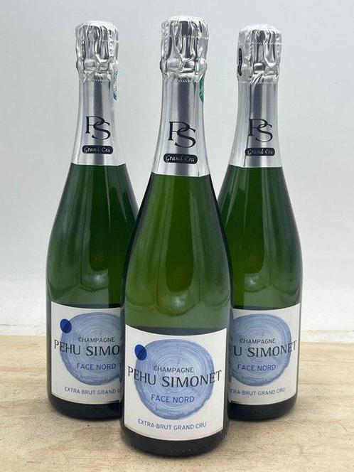 Pehu Simonet, Face Nord Extra-Brut - Champagne Grand Cru - 3, Verzamelen, Wijnen