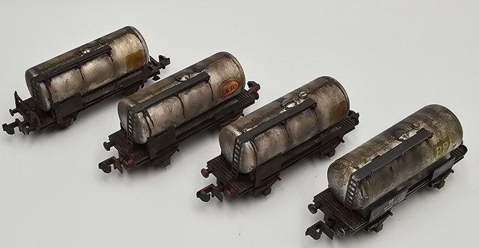 Roco, Piko N - WEATHERED - Modeltrein goederenwagon (4) -, Hobby en Vrije tijd, Modeltreinen | N-Spoor