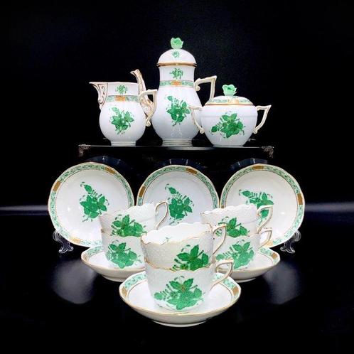 Herend - Exquisite Coffee Set for 6 Persons - Chinese, Antiquités & Art, Antiquités | Meubles | Tables