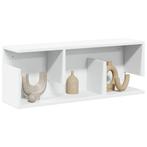 vidaXL Wandkast 80x20x30 cm bewerkt hout wit, Huis en Inrichting, Verzenden, Nieuw