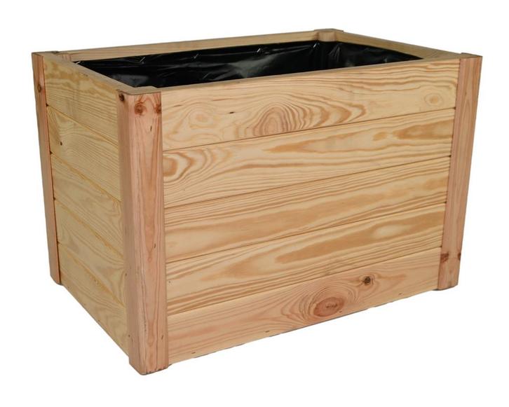 Plantenbak geimpregneerd hout 60 x 40 x 40 cm, Tuin en Terras, Bloembakken en Plantenbakken, Verzenden