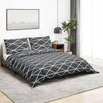 vidaXL Dekbedovertrekset 135x200 cm katoen grijs, Huis en Inrichting, Slaapkamer | Beddengoed, Verzenden, Nieuw