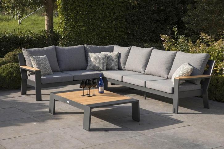 Exotan Valerie hoekbank antraciet links SALE |, Tuin en Terras, Tuinsets en Loungesets