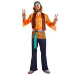 Hippie 60S Kostuum Oranje Heren, Vêtements | Hommes, Verzenden