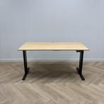 Ergoswiss slingerbureau, 160x80 cm. beuken - zwart, Huis en Inrichting, Gebruikt, Bureau