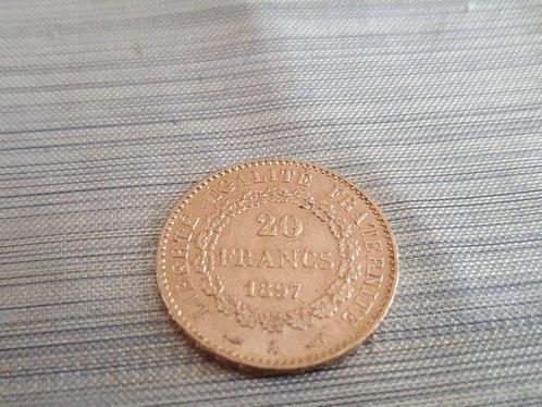 Frankrijk. 20 Francs 1897-A Génie, Postzegels en Munten, Munten | Europa | Euromunten