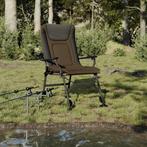 vidaXL Chaise de pêche avec accoudoir pliable taupe, Verzenden