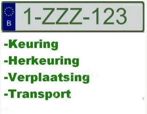 +32487314980 Z platen autokeuring-herkeuring - transport, Services & Professionnels, Services Autre