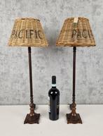 Riviera Maison - Lampe de table (2) - Laiton, Rotin -