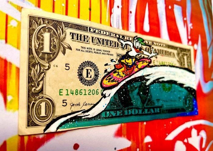 Moabit - Donald Duck X Surf Is Up, Antiek en Kunst, Kunst | Schilderijen | Modern