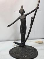 Art nouveau - Tafellamp - Brons - Figuur van odalisque