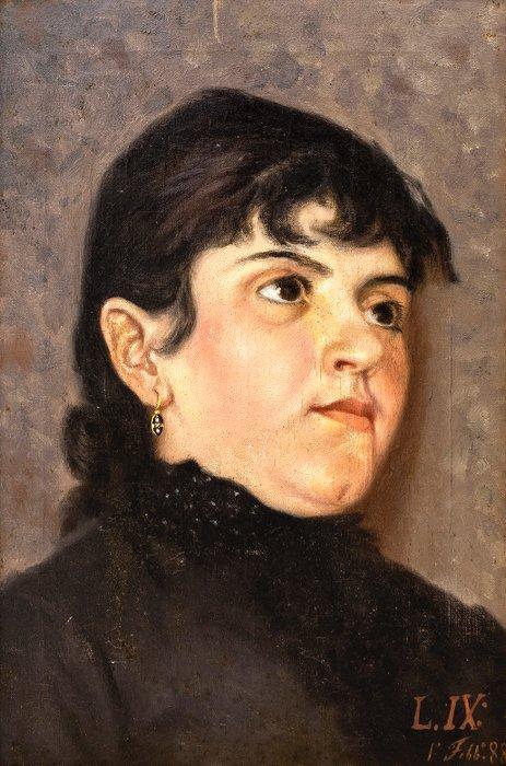 Luigi Nono (1850–1918) - Ritratto di donna - NO RESERVE, Antiek en Kunst, Kunst | Schilderijen | Klassiek