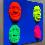 gregos - Fluo moods on blue background