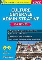 Culture générale administrative - 100 fiches: 2022 ...  Book, Zo goed als nieuw, Verzenden, Lestideau, Ludovic