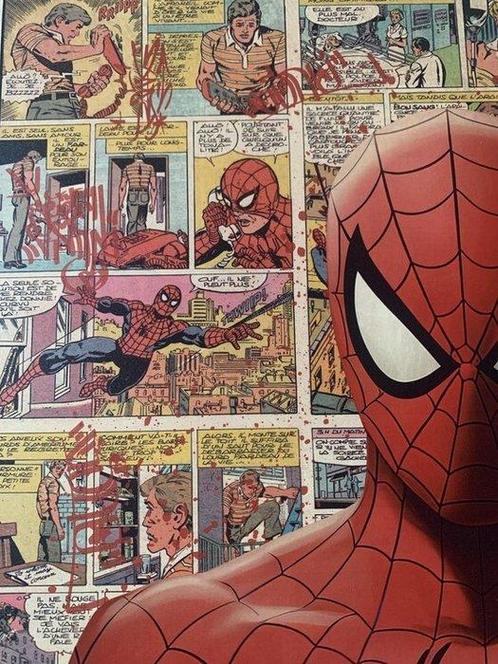 Kobalt (1970) - SPIDERMAN ARRESTED, Antiek en Kunst, Kunst | Schilderijen | Modern