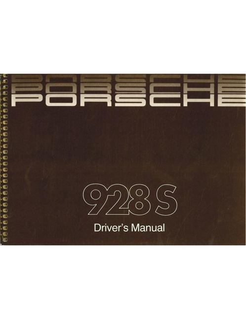 1986 PORSCHE 928 S INSTRUCTIEBOEKJE ENGELS, Autos : Divers, Modes d'emploi & Notices d'utilisation, Enlèvement ou Envoi
