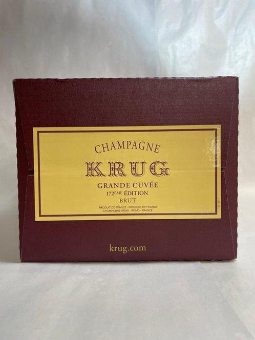 Krug, Grande Cuvée 172èmé édition - Champagne Brut - 6, Verzamelen, Wijnen