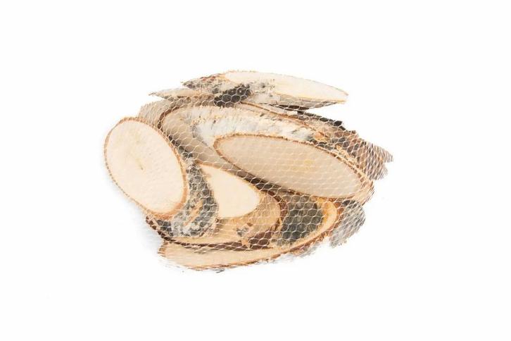 Boomstamschijven Berk Ovaal Houten Schijven 11-13cm in net, Hobby en Vrije tijd, Knutselen, Nieuw