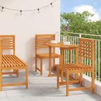 vidaXL Tuin Bistro Set 5 pcs Bruin Massief Acacia Hout, Tuin en Terras, Verzenden, Nieuw