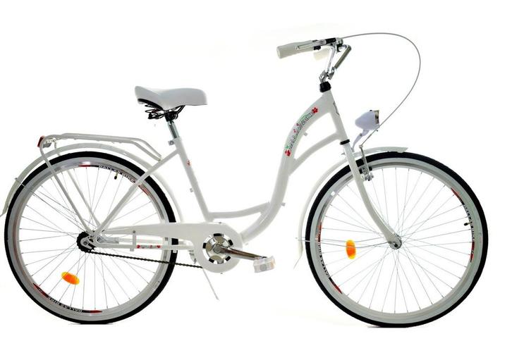Meisjesfiets 26 inch stevig model wit van Dallas Bike, Fietsen en Brommers, Fietsen | Meisjes, Nieuw, Ophalen of Verzenden