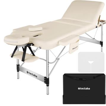 3 zones massagetafel Phuket, draagtas, aluminiumframe - beig beschikbaar voor biedingen