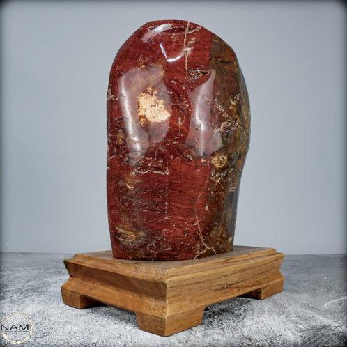 Grand Jasper de feu naturel très artistique AAA++, Verzamelen, Mineralen en Fossielen