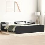 vidaXL Bedframe met hoofd- en voeteneinde zwart 180x200 cm, Huis en Inrichting, Slaapkamer | Bedden, Verzenden, Nieuw