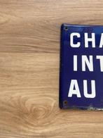 Chantier Interdit Au Public - Plaque - Emaille