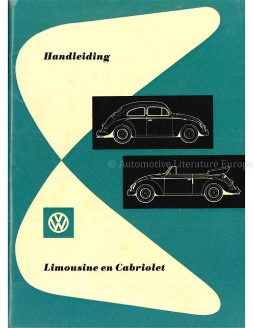 1955 VOLKSWAGEN KEVER 1200 INSTRUCTIEBOEK NEDERLANDS, Autos : Divers, Modes d'emploi & Notices d'utilisation, Enlèvement ou Envoi