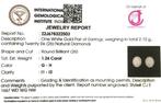 Oorbellen - 14 karaat Witgoud - 1.24ct. tw. Diamant, Nieuw