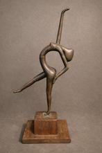 Beeld, Abstracte Ballerina brons - 45 cm - Brons, Hout