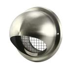 Roestvaststalen bolrooster geveldoorvoer 180 mm, Doe-het-zelf en Bouw, Nieuw