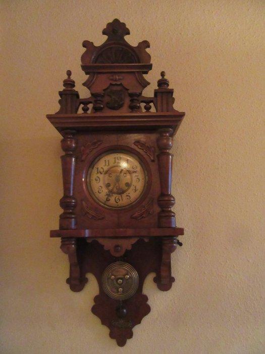 Vrijslinger klok - Hout, Messing - 1910-1920, Antiek en Kunst, Antiek | Klokken