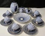 Lomonosov - Koffieservies (22) - Cobalt Net - Porselein
