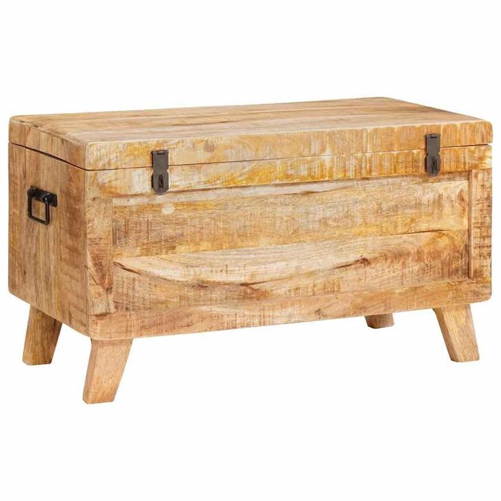 vidaXL Opslagdoos met opslag 70 x 35 x 40 cm massief, Huis en Inrichting, Kasten | Overige, Nieuw, Verzenden